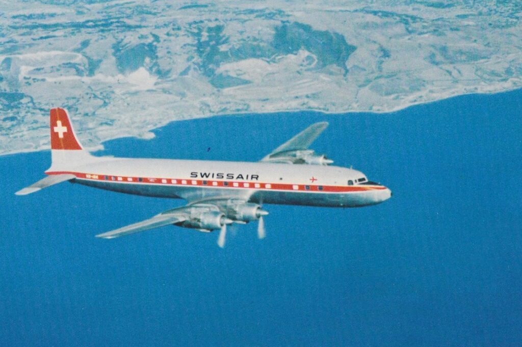 swissair DC7 seven seas